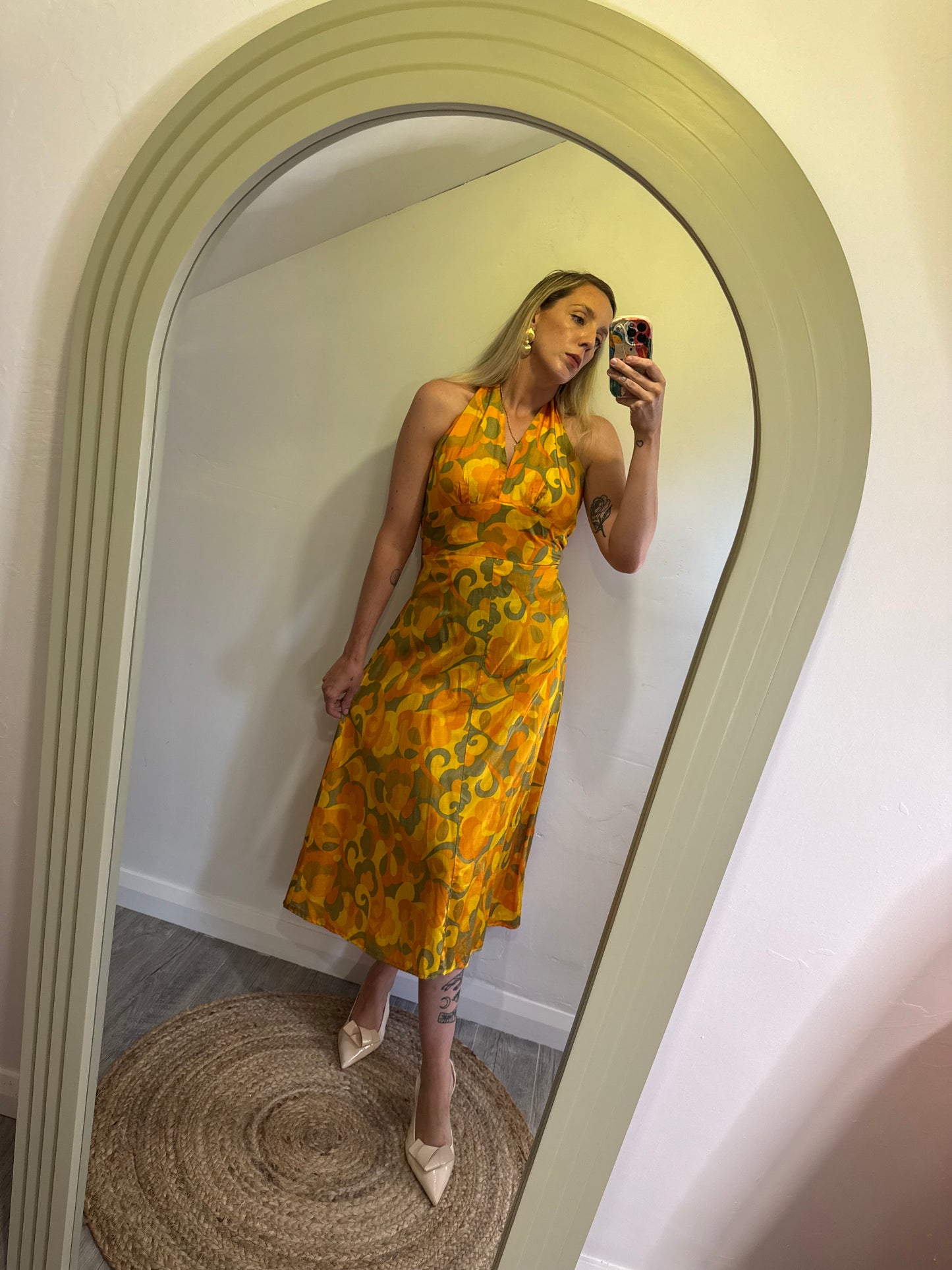 Original 1970s haterneck dress