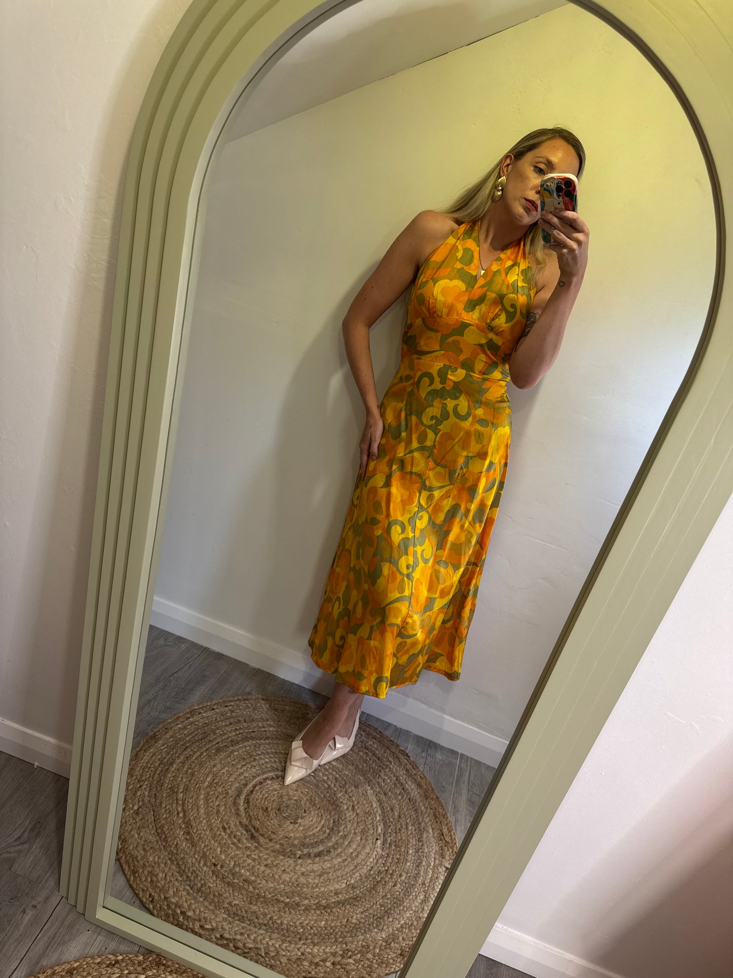 Original 1970s haterneck dress