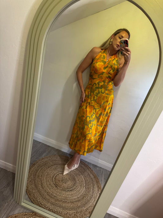 Original 1970s haterneck dress