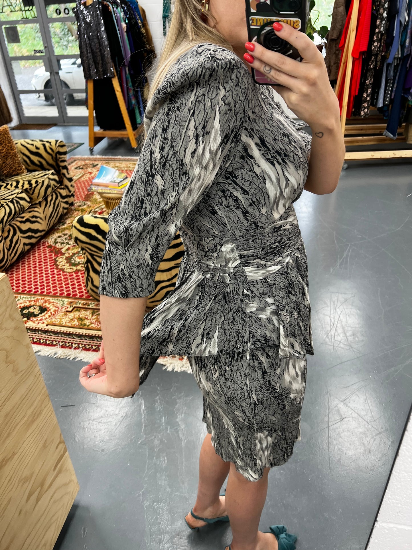 Animal Karida London 1980s Cocktail Dress