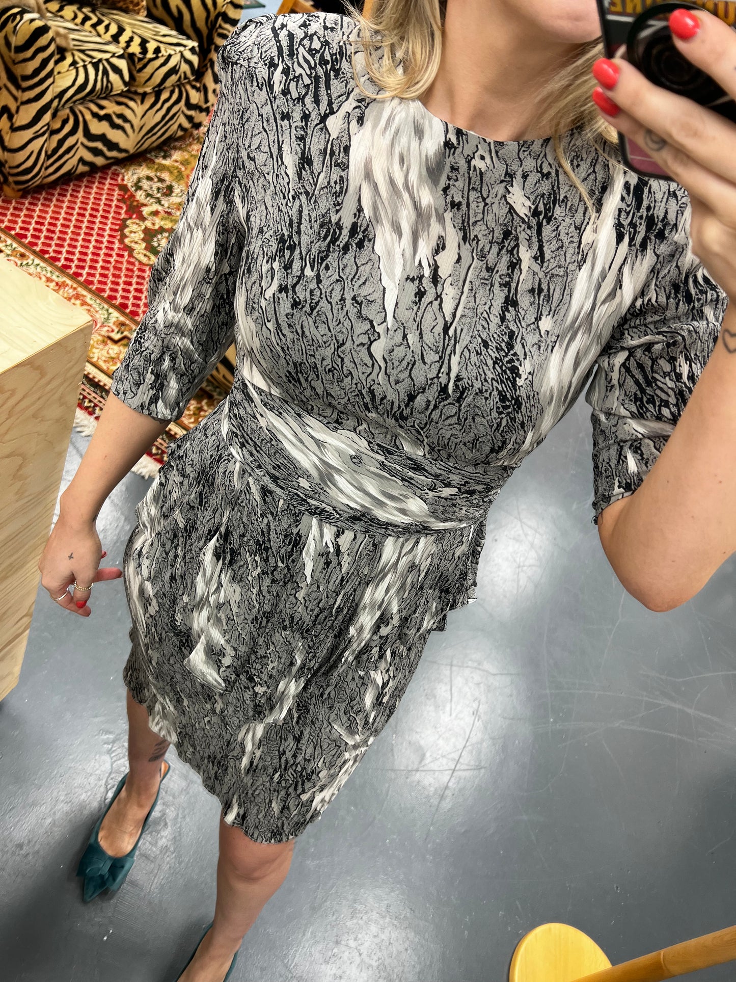 Animal Karida London 1980s Cocktail Dress