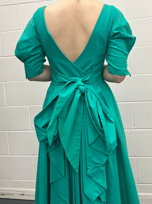 'Laura Ashley' Green Evening Dress