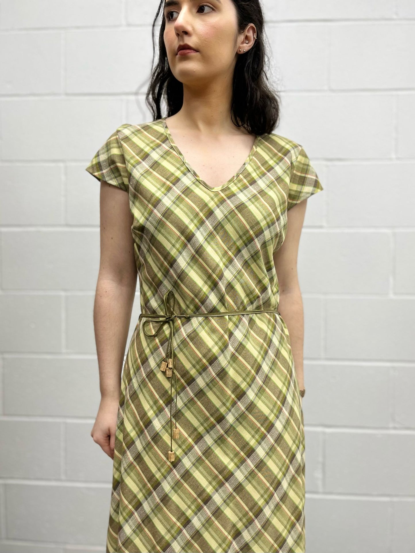 Chianti Check Maxi Dress