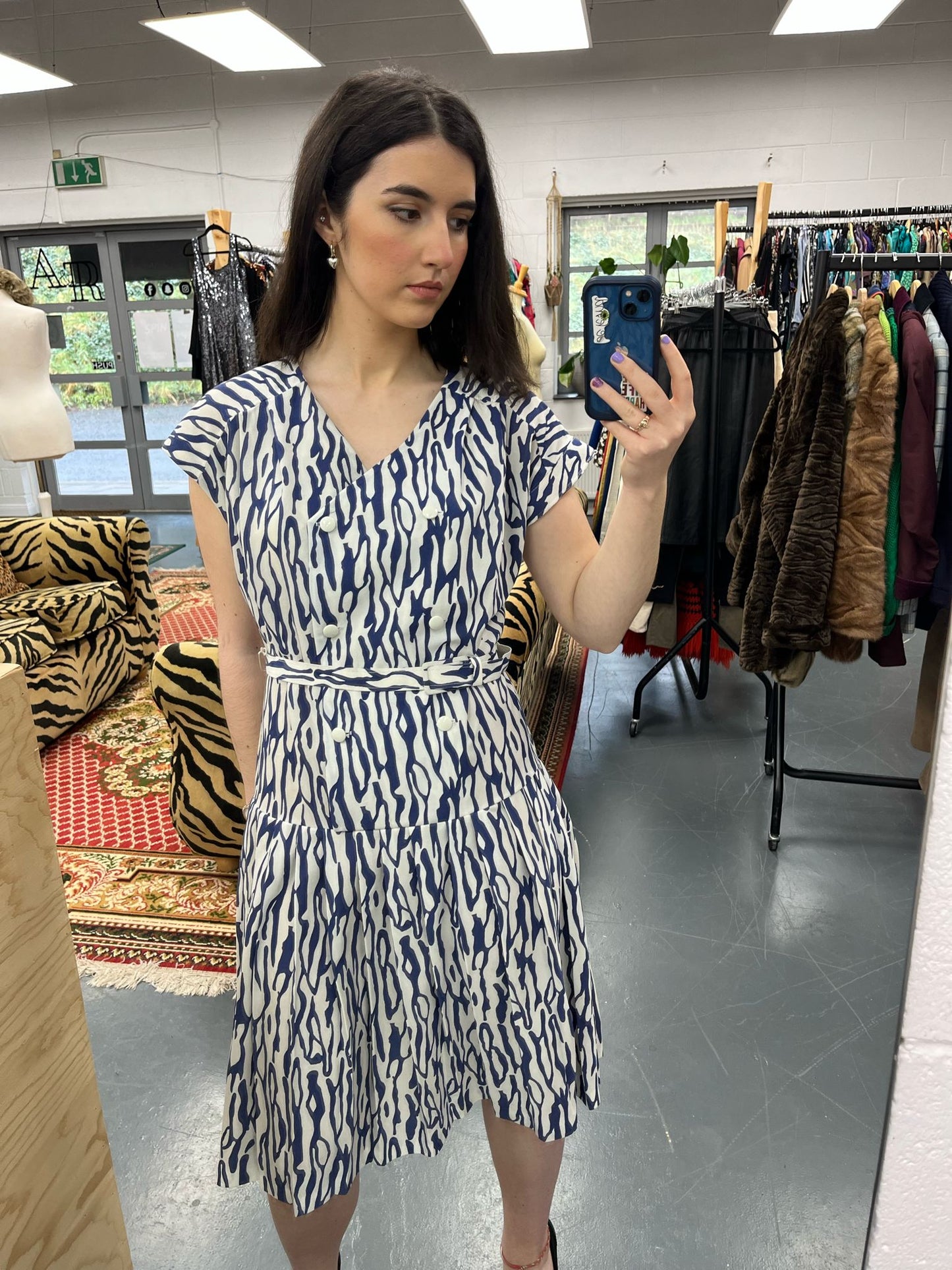 Double Breasted, Belted Dress